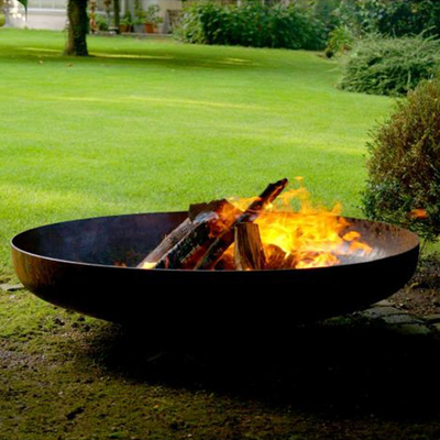 Fogo exterior de aço ardente de madeira Pit Garden Camping Design de Corten