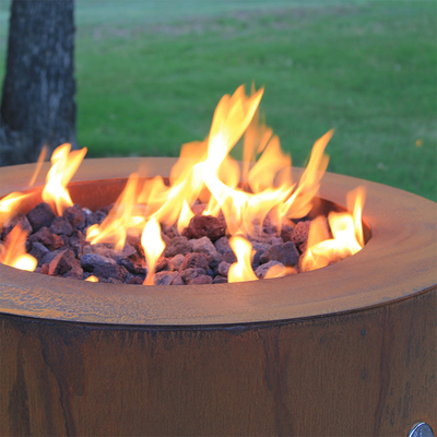 fogo de aço pre oxidado Pit Round Outside Garden de 900mm Corten
