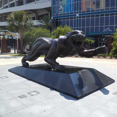 Espessura de bronze exterior preta da escultura de bronze 8mm de Jaguar