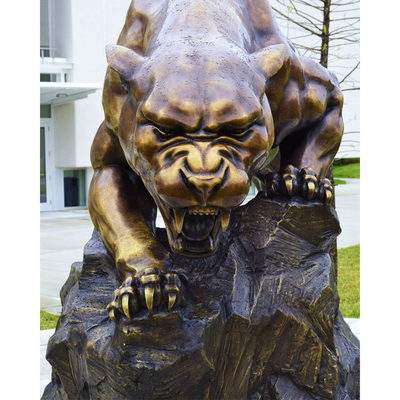 Espessura de bronze exterior preta da escultura de bronze 8mm de Jaguar