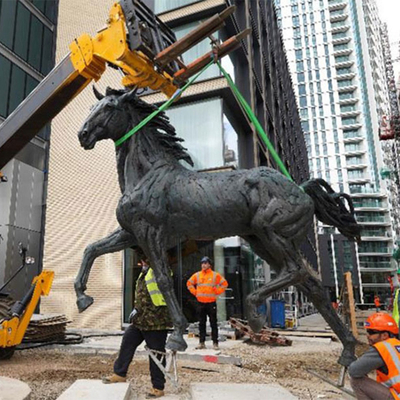 Padrão exterior decorativo de bronze gigante do TUV da escultura do cavalo do metal