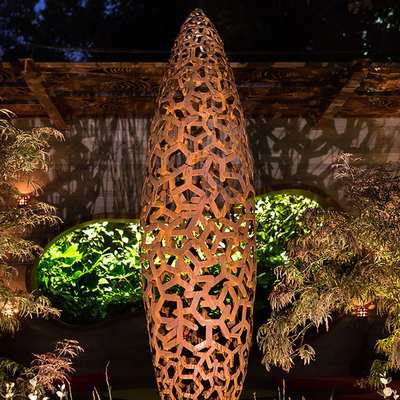 O estilo ocidental curvou a escultura de aço de Corten na altura de 220cm