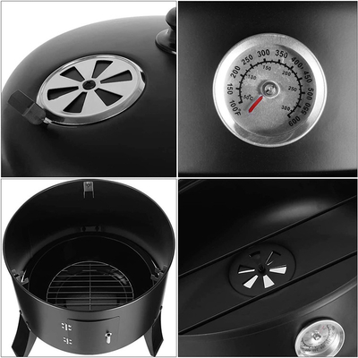 18&quot; grade portátil de cozimento exterior 3 do carvão vegetal das grades da altura em 1 Multifunction