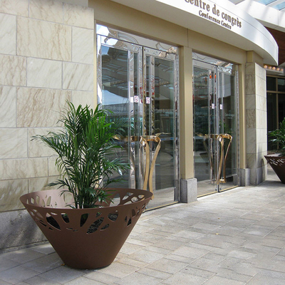 plantador exterior do metal do jardim de 1000mm Gnee para a árvore e a flor