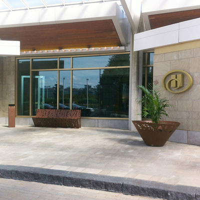 plantador exterior do metal do jardim de 1000mm Gnee para a árvore e a flor