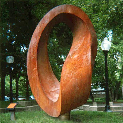 Estátuas do metal da escultura moderna do aço de Corten do sumário de Ring Rustic do sumário grandes