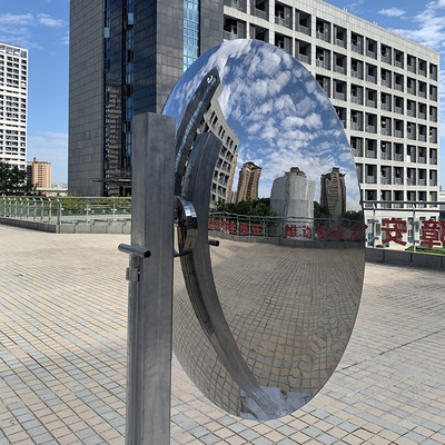 Escultura ereta livre personalizada 304 316 do metal de aço inoxidável