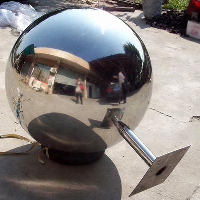 Boa vinda exterior do ODM do OEM da escultura do jardim da bola de metal da forma da bola