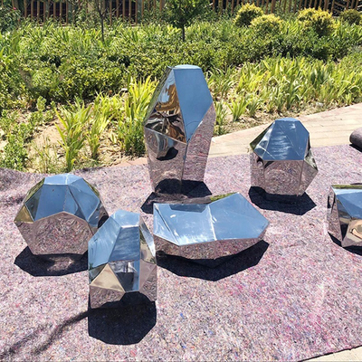 Arte de aço inoxidável do jardim da escultura 304 exteriores criativos do espelho de H2m