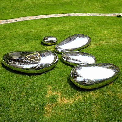 3 ornamento dimensionais do jardim da escultura do espelho da pedra personalizaram