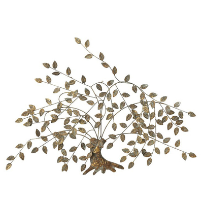 parede nórdica Art Decor Metal Tree Wall Art For Home do metal do ouro de 125cm