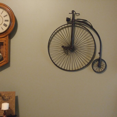 Bicicleta de suspensão do fio de metal do jardim de Gnee na parede para a decoração