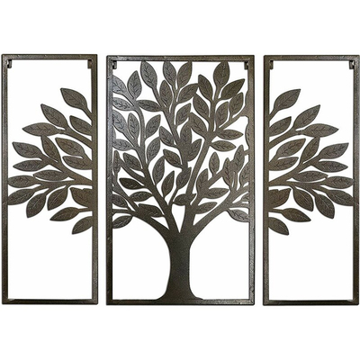 Polegadas da arte 32*24*5 da parede do metal de Art Decor Tree Of Life da parede do metal da tela do corte do laser