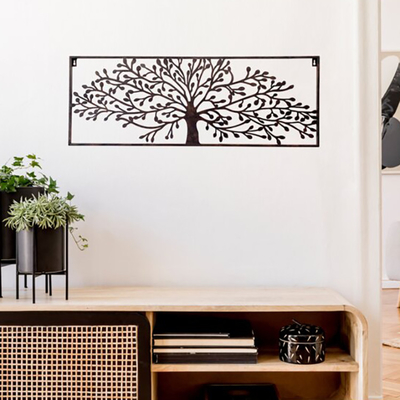 Parede retangular Art Decor Tree Designed Customized do metal do jardim de Gnee