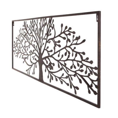 Parede retangular Art Decor Tree Designed Customized do metal do jardim de Gnee