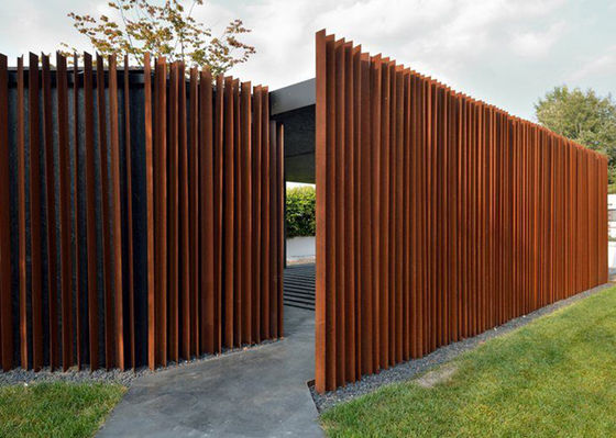 cerca de aço Panel Exterior Design de Corten do jardim alto de 2m para residencial