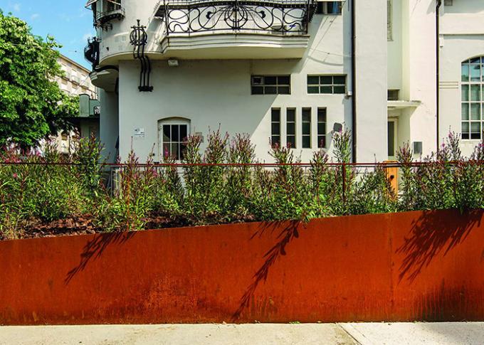 Parede de retenção de aço de Corten