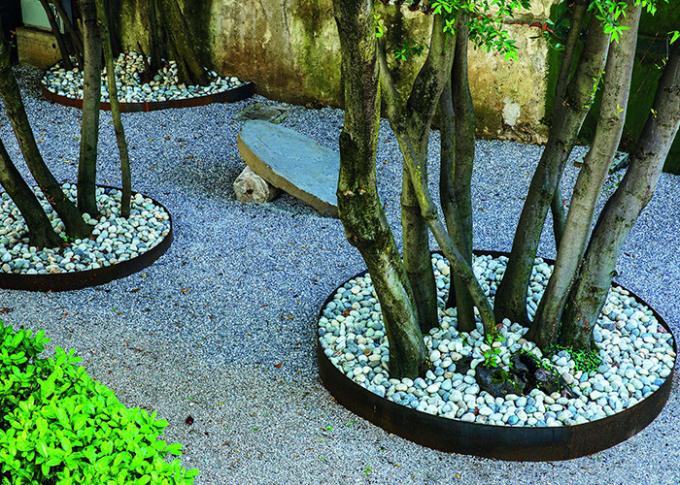 Parede de retenção de aço de Corten