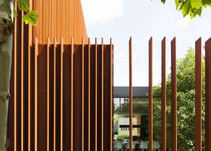 Laser de aço de Corten que corta cercando os painéis da tela para a paisagem
