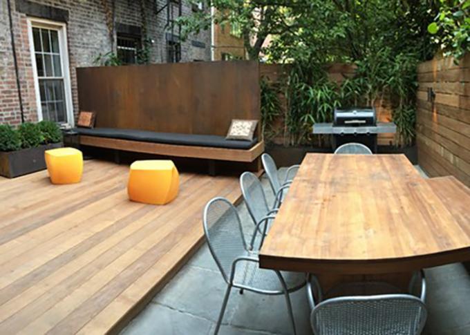 Um jardim inspirador projeta - o terraço do Decking
