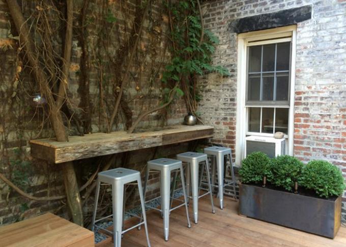 Um jardim inspirador projeta - o terraço do Decking