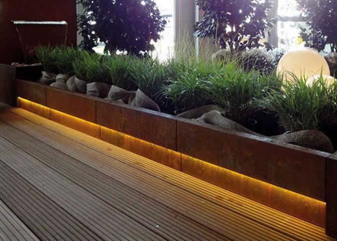Potenciômetro de flor de Rusty Corten Planter Garden Decoration