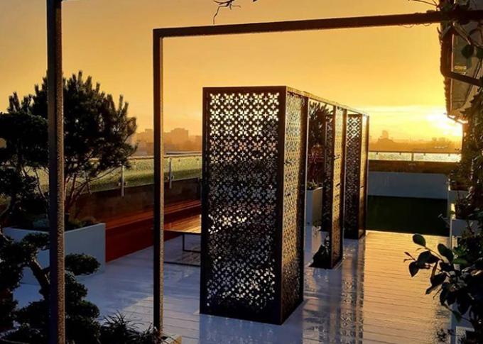 Laser que corta painel de aço perfurado de Corten