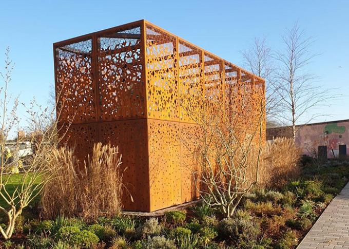 Painel europeu de aço da tela dos estilos de Corten