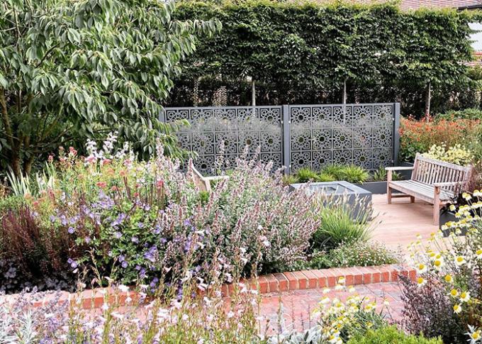 Painéis exteriores decorativos do jardim da personalização