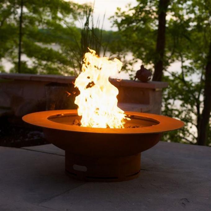 Queimador de aço de Firepit do ASSADO de Corten do círculo antigo