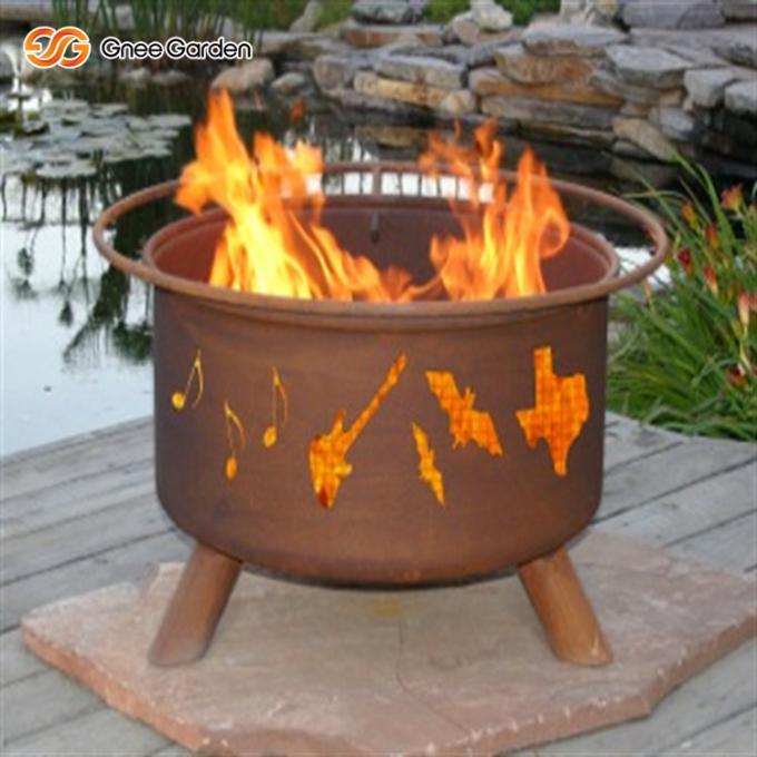 Poço ardente de madeira do fogo do aço de Pit Burner Heavy Duty Corten do fogo