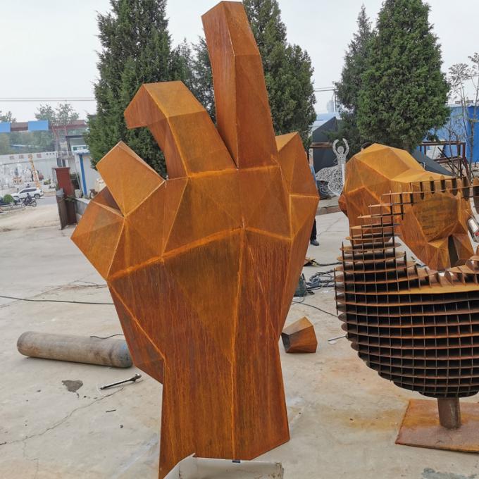 Rusty Large Corten Steel Sculpture para a fábrica da decoração do parque direta