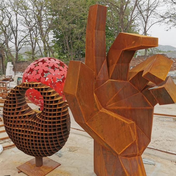 Rusty Large Corten Steel Sculpture para a fábrica da decoração do parque direta