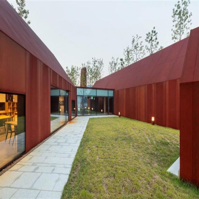 Painel de aço do metal de Corten do revestimento da parede exterior para a decoração