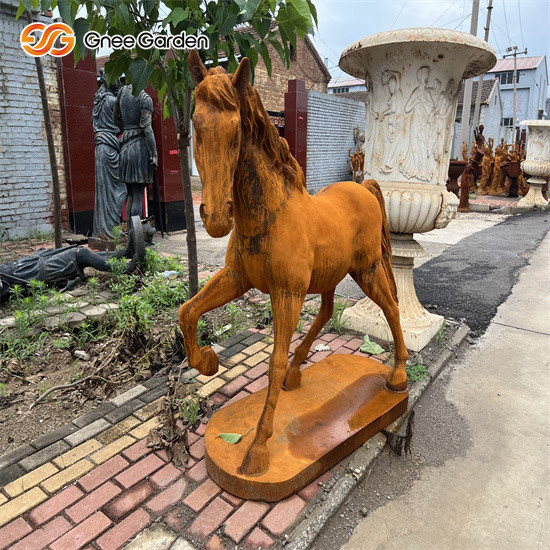 Escultura animal de aço de Corten