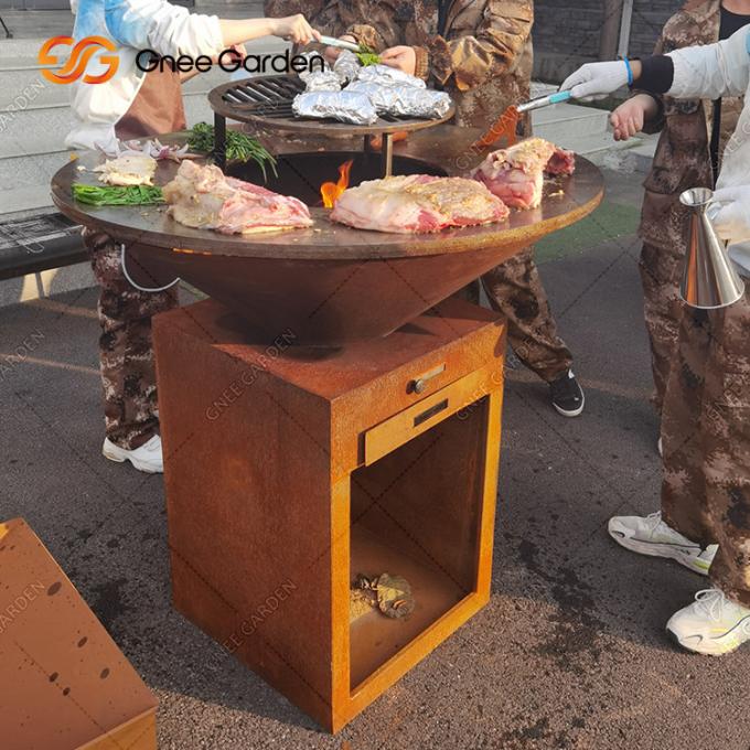 Fogo de aço Pit Bbq Brazier do ferro de Corten