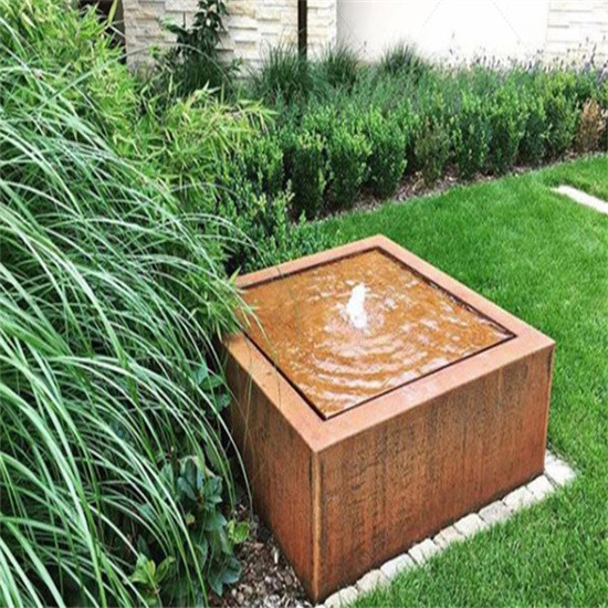corten as fontes de água de aço