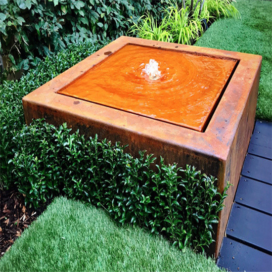 corten as fontes de água de aço