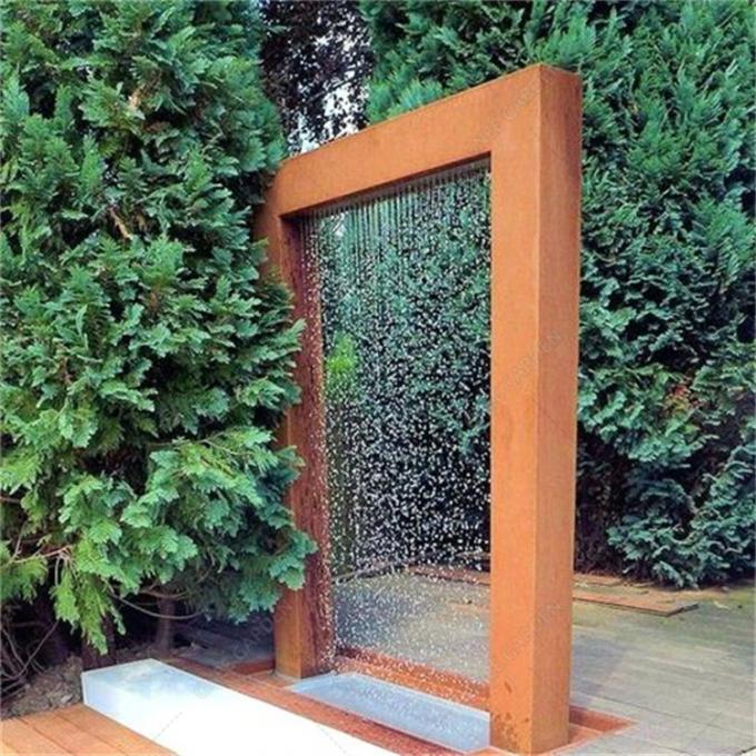 corten a fonte de água de aço