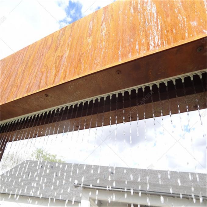 corten a característica de aço da água