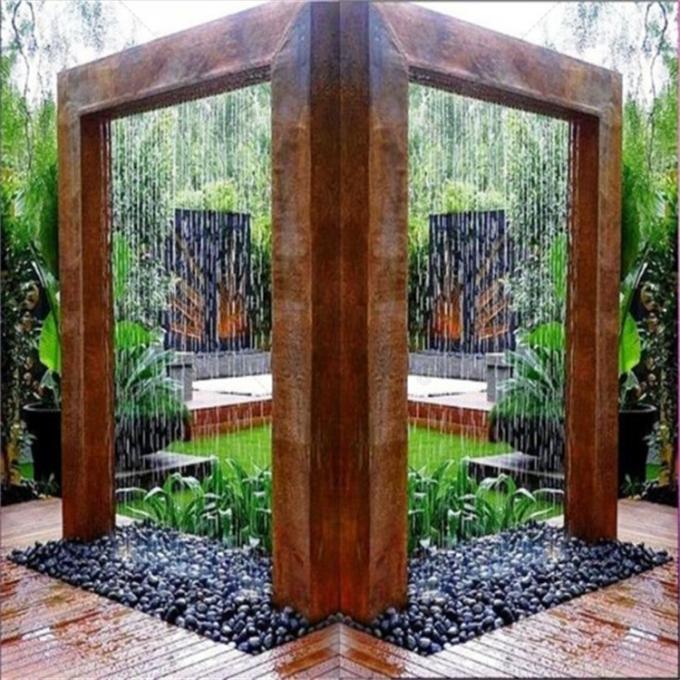 corten a característica de aço da água
