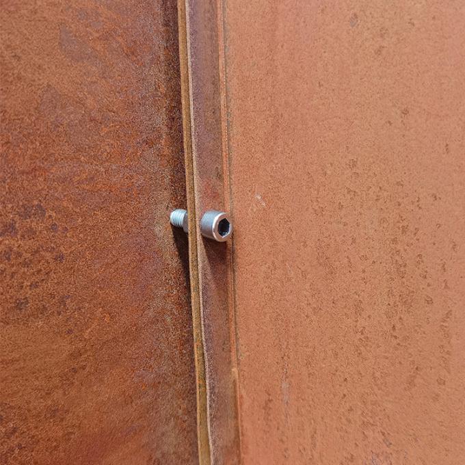 O laser de aço personalizado dos produtos do jardim de Corten cortou o potenciômetro de flor quadrado do plantador exterior destacável do metal