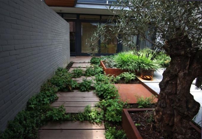 Caixa aumentada metal montada fácil exterior do plantador da cama do jardim de Corten para a plantação das flores