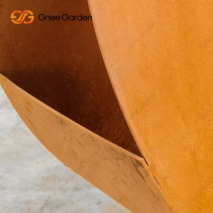 Plantador moderno Rusty Red Customized Corten Planter do metal para a casa interna e a decoração exterior do jardim