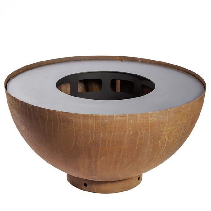 Da grade de aço do assado de Corten fogo de aço de acampamento exterior decorativo de cozimento exterior Pit Grill de Corten