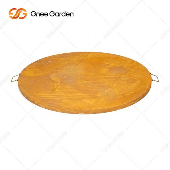 Uso exterior portátil de Pupular que cozinha vegetais de acampamento de Rusty Barbecue Grill Cooking do metal de aço de Corten