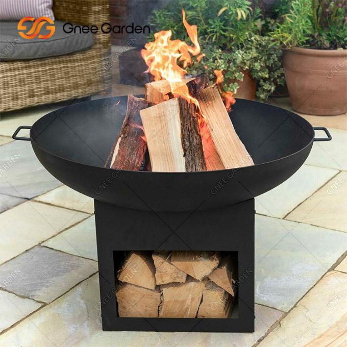 Poço exterior personalizado do fogo grade natural do assado do metal do aço de Corten da oxidação da grande