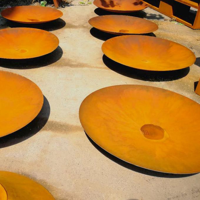 O fogo exterior de aço Pit Rusty Burner Outdoor For Backyard usa Corten Firepit de aço