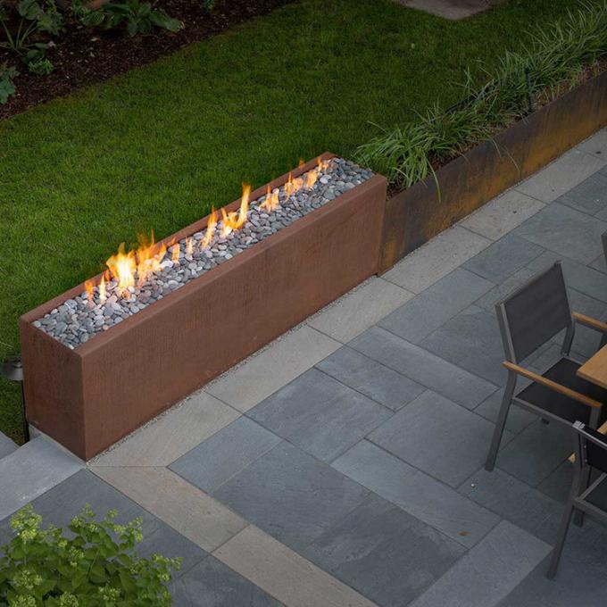 Fogo de aço Pit Outdoor Home Garden Decoration Rusty Corten Steel Fire Pit