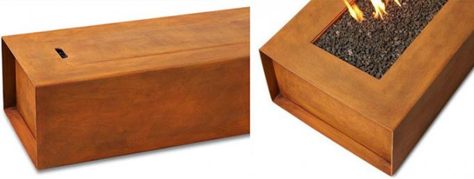 Fogo de aço Pit Outdoor Home Garden Decoration Rusty Corten Steel Fire Pit